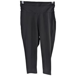 Womens POP FIT LILY BLACK CROPPED LEGGINGS Yoga Pants size XS 23x18.5
